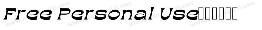 Free Personal Use字体转换